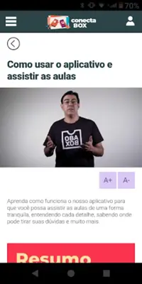 CONECTABOX - Curso de Inclusão android App screenshot 2